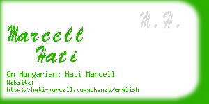 marcell hati business card